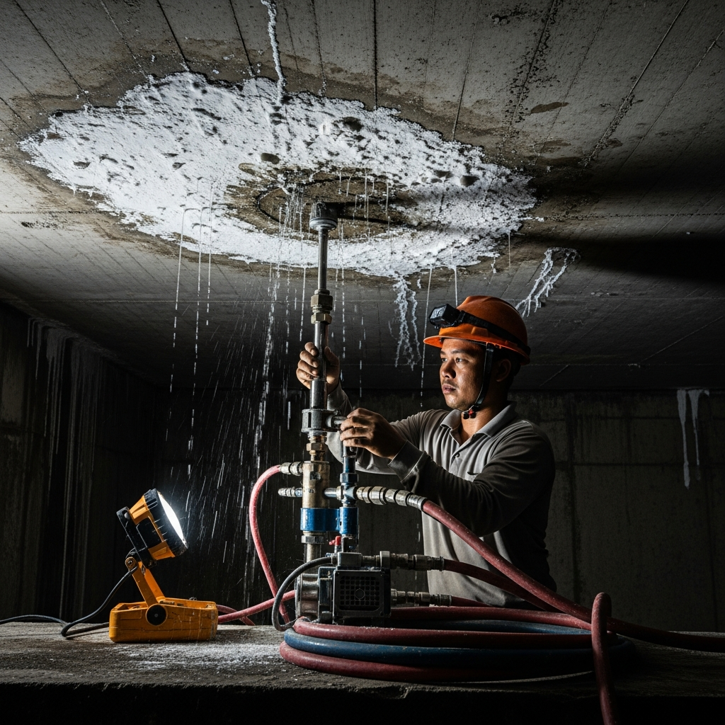 Concrete crack repair