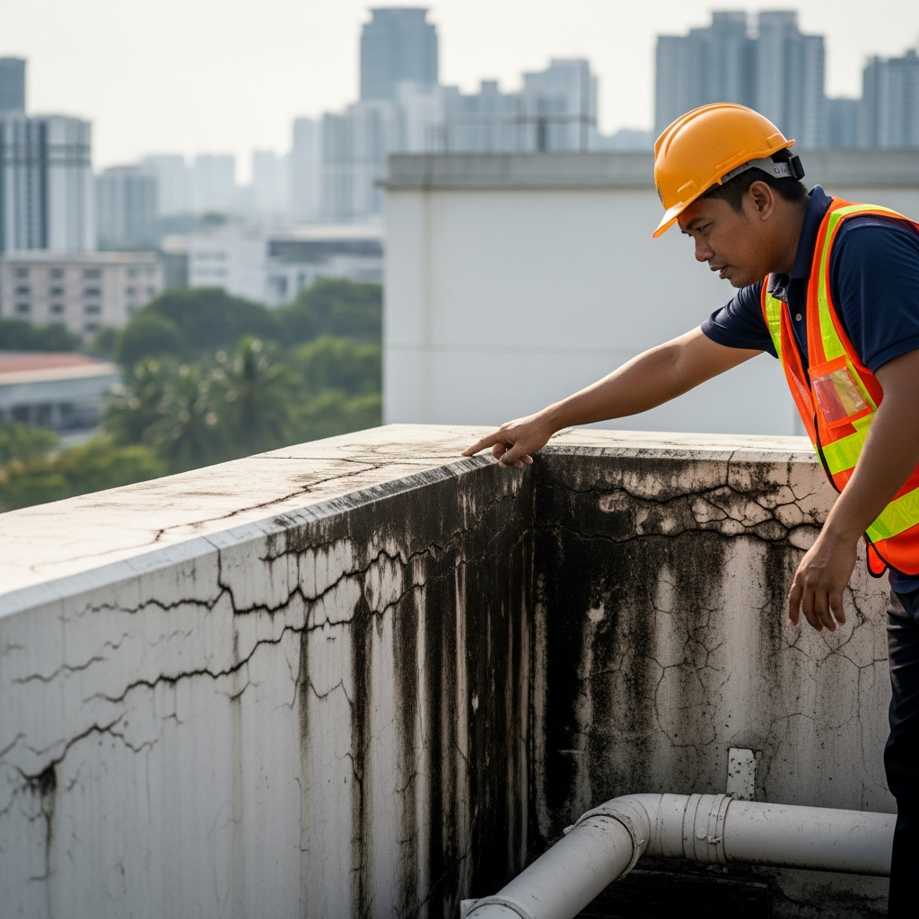 Parapet wall repair